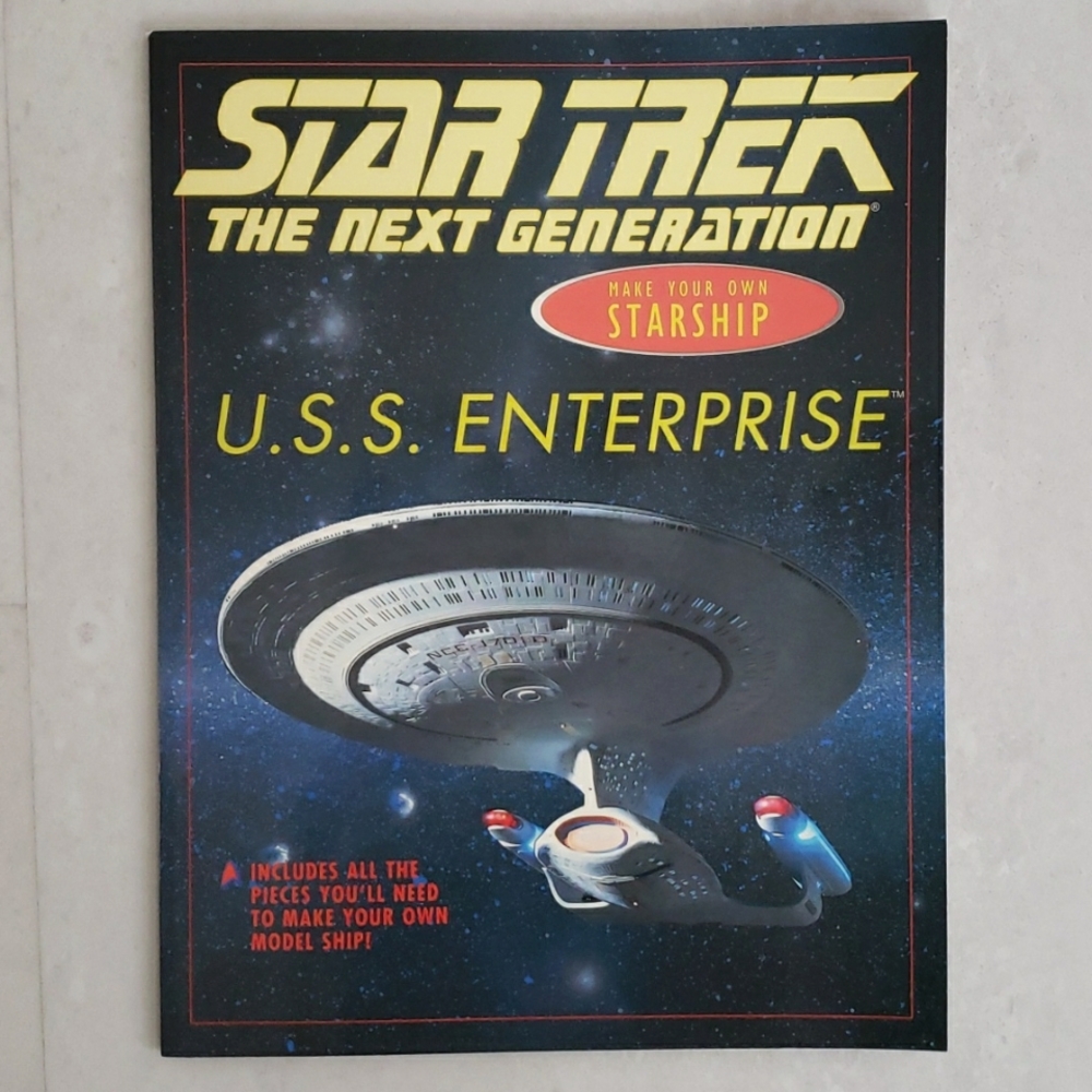 Star Trek USS Enterprise paper model ship book